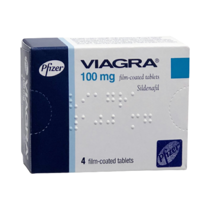 Viagra 100mg sildenafil 4 tablets for erectile dysfunction.